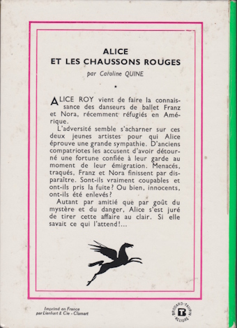 Dos de couverture Alice et les Chaussons Rouges