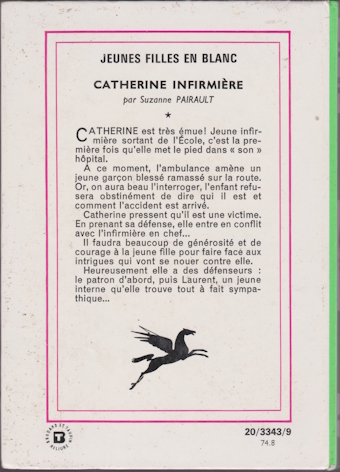 Dos de couverture Catherine Infirmière