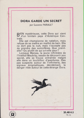 Dos de couverture Dora garde un secret