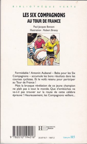 Dos de couverture Les six compagnons au tour de France
