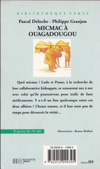 Dos de couverture Micmac à ouagadougou