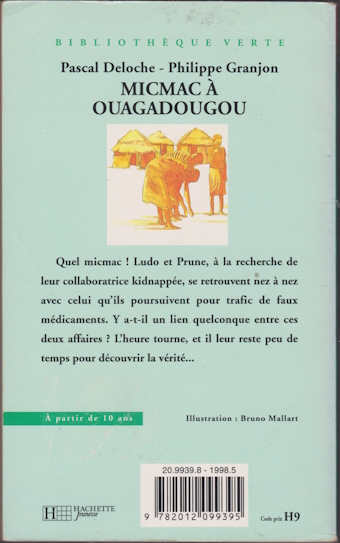 Dos de couverture Micmac à ouagadougou