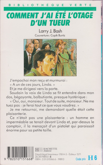 Dos de couverture Comment j’ai été l’otage d’un tueur