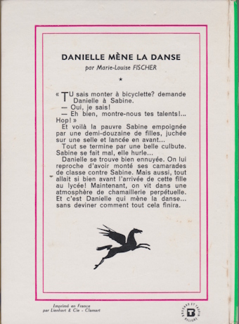Dos de couverture Danielle mène la danse