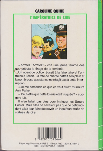 Dos de couverture L’impératrice de cire