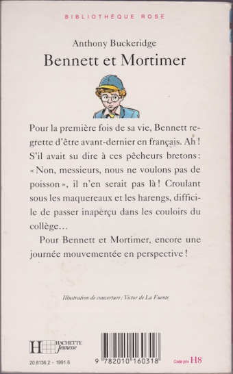 Dos de couverture Bennett et Mortimer