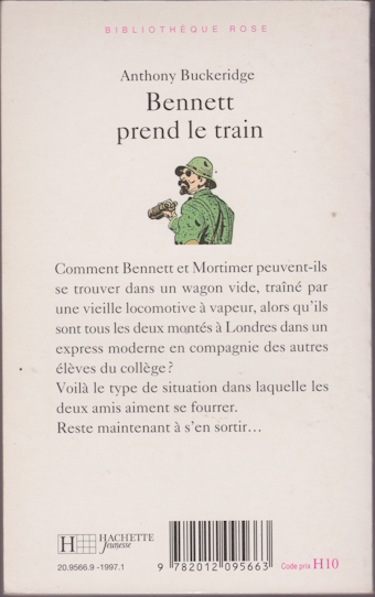 Dos de couverture Bennett prend le train