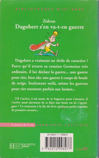 Dos de couverture Dagobert s’en va-t-en guerre