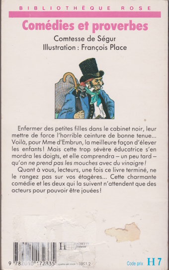 Dos de couverture Comédies et proverbes