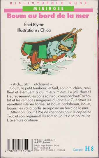 Dos de couverture Boum au bord de la mer