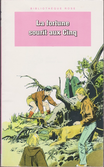 Couverture du livre La fortune sourit aux Cinq