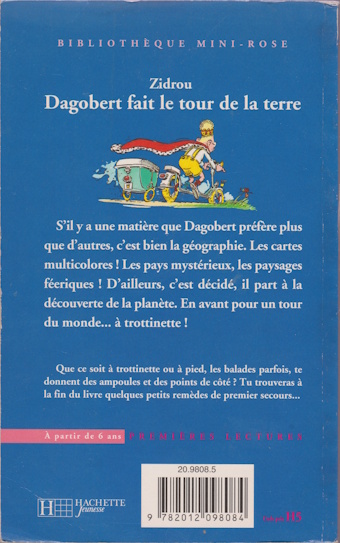 Dos de couverture Dagobert fait le tour de la terre