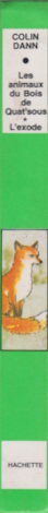 Tranche de couverture Les animaux du Bois de Quat’sous : L’exode