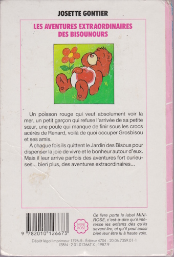 Dos de couverture Les aventures extraordinaires des Bisounours Dos de couverture Les aventures extraordinaires des Bisounours