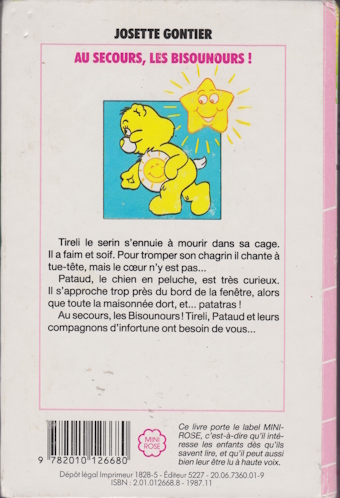 Dos de couverture Au secours, les Bisounours ! Dos de couverture Au secours, les Bisounours !