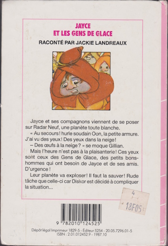 Dos de couverture Jayce et les gens de glace