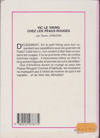 Dos de couverture Vic le Viking chez les Peaux-Rouges