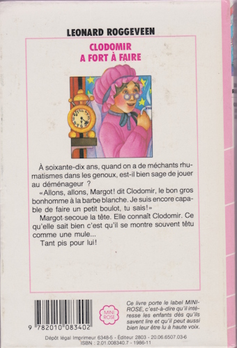 Dos de couverture Clodomir a fort à faire Dos de couverture Clodomir a fort à faire