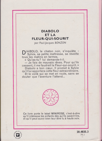 Dos de couverture Diabolo et la Fleur-qui-sourit Dos de couverture Diabolo et la Fleur-qui-sourit