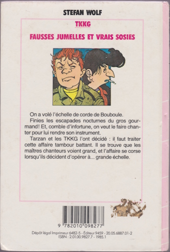 Dos de couverture Fausses jumelles et vrais sosies Dos de couverture Fausses jumelles et vrais sosies