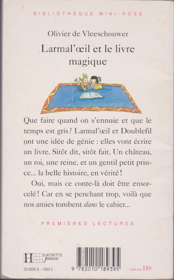 Dos de couverture Larmal’œil et le livre magique