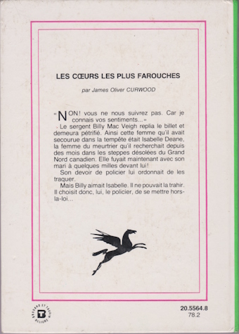 Dos de couverture Les cœurs les plus farouches