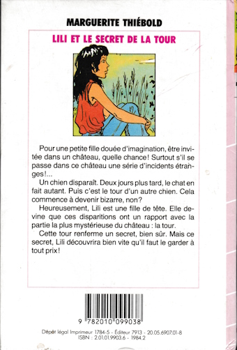 Dos de couverture Lili et le secret de la tour