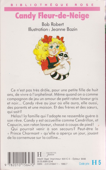 Dos de couverture Candy Fleur-de-Neige Dos de couverture Candy Fleur-de-Neige